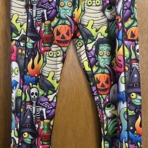 Constantly Varied Gear Leggings Monster Mash Halloween Large